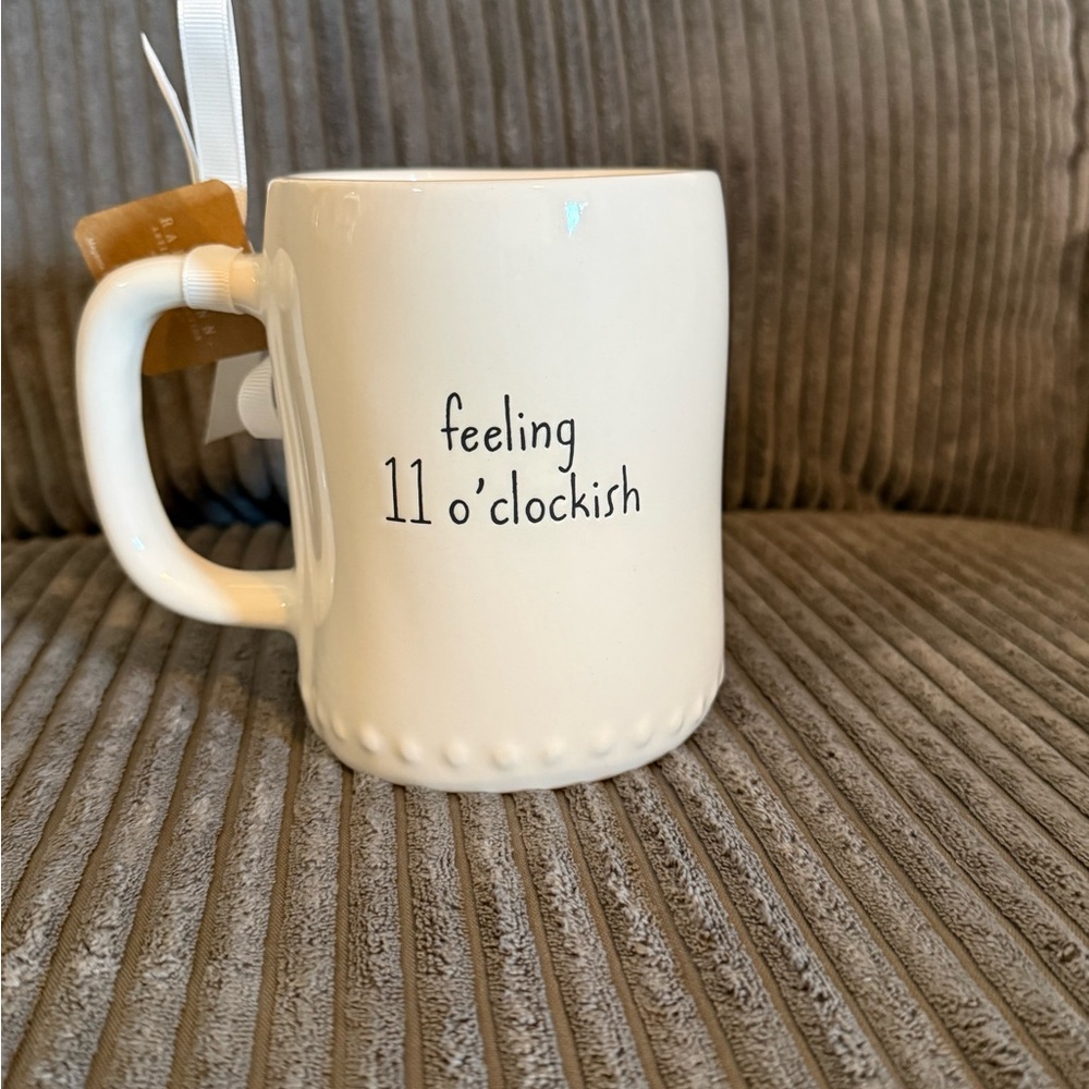 Rae Dunn x Disney x Winnie the Pooh Double-sided Mug FEELING 11 O’CLOCKISH NWT - Picture 2 of 8